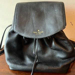 Black mini Kate spade back pack